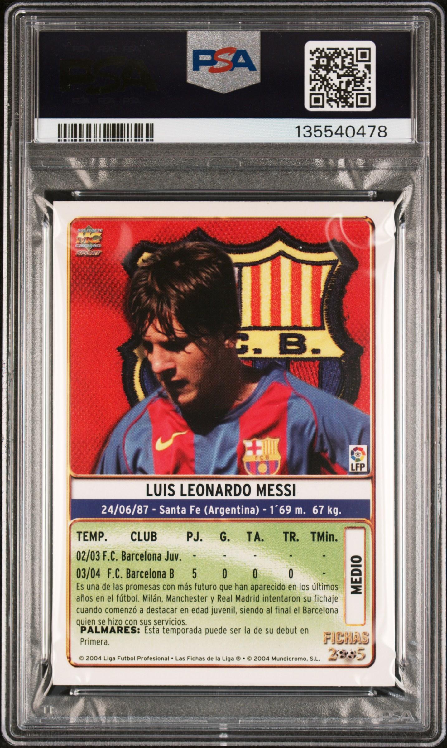 2004 Mundicromo Liga #617 - Back