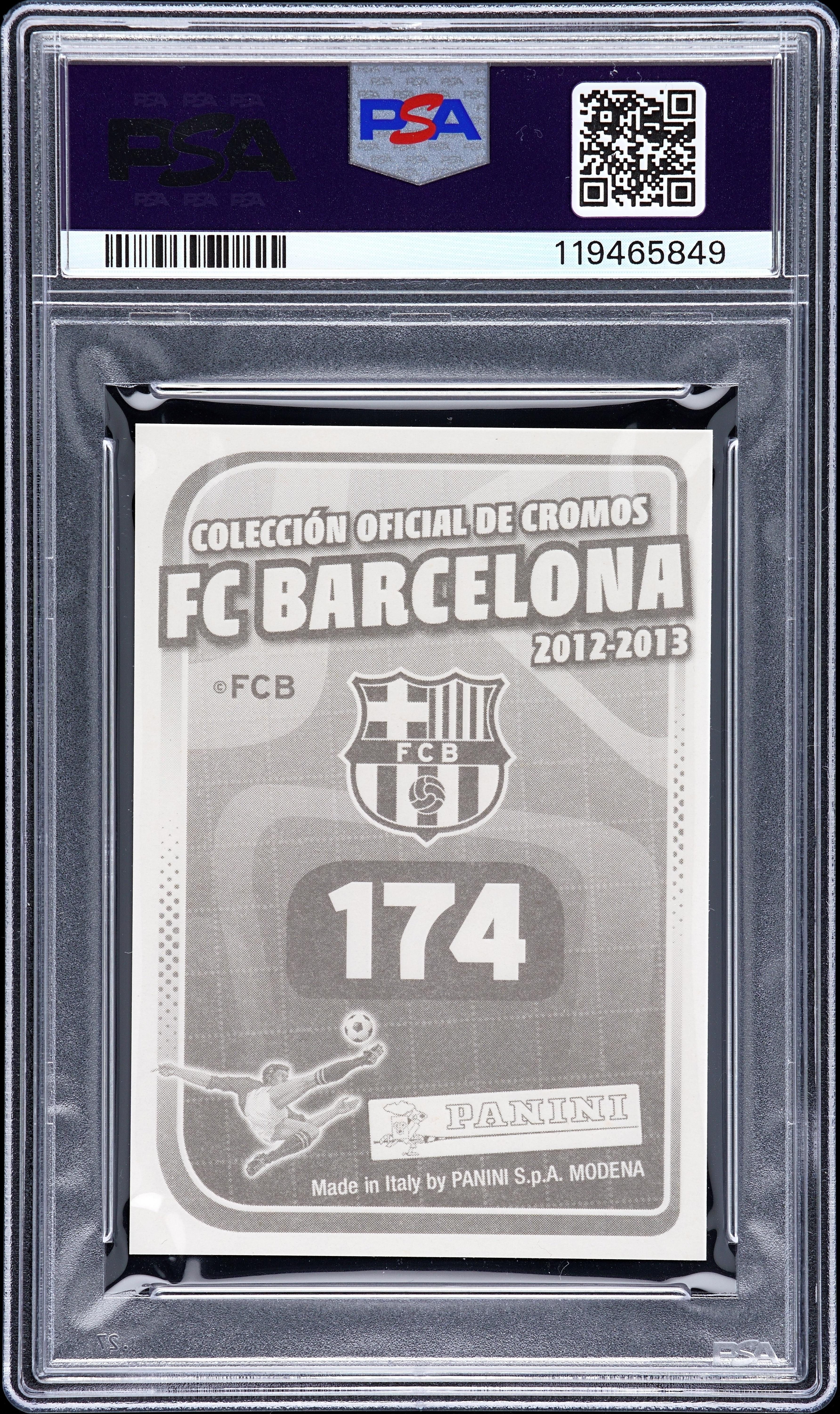2012–13 Panini FC Barcelona Stickers - “Titulómetro” - Back